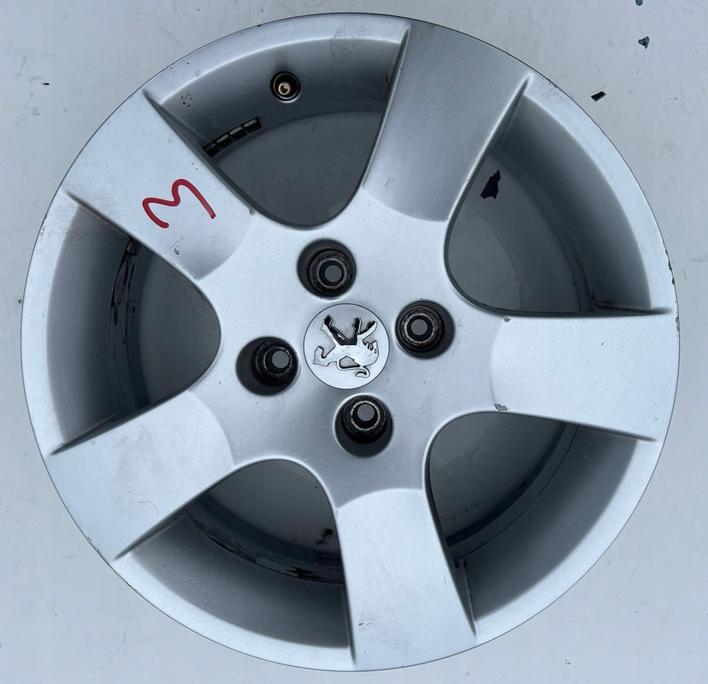 1x Alufelge 16 Zoll 6.0" 4x108 27ET Matt Silber 9686100080 Peugeot Rim Wheel FEL8310399018mx