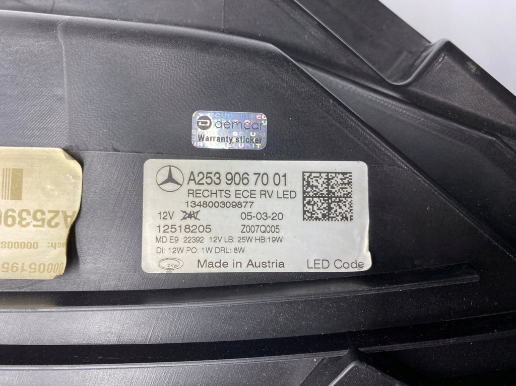 Frontscheinwerfer Mercedes-Benz Glc A2539067001 Rechts Scheinwerfer Headlight SCH2097996159ak
