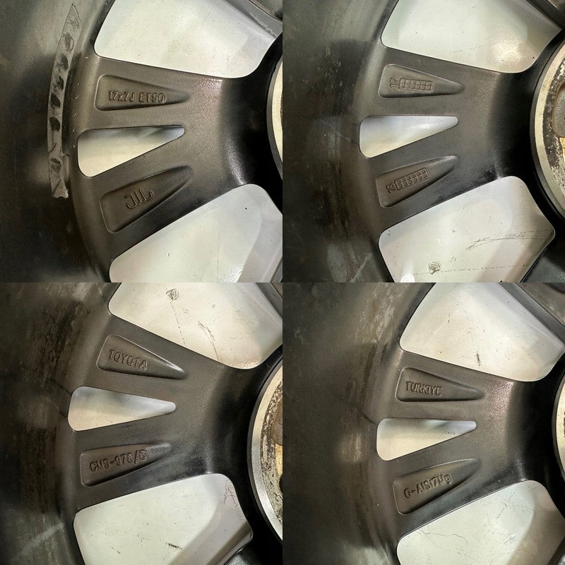 1x Alufelge 17 Zoll 7.0" 5x114.3 50ET Glanz Schwarz PW457-02001 Toyota Rim Wheel