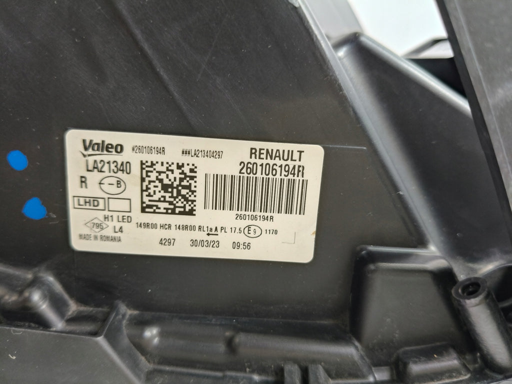 Frontscheinwerfer Dacia Duster 260106194R Full LED Rechts Scheinwerfer Headlight