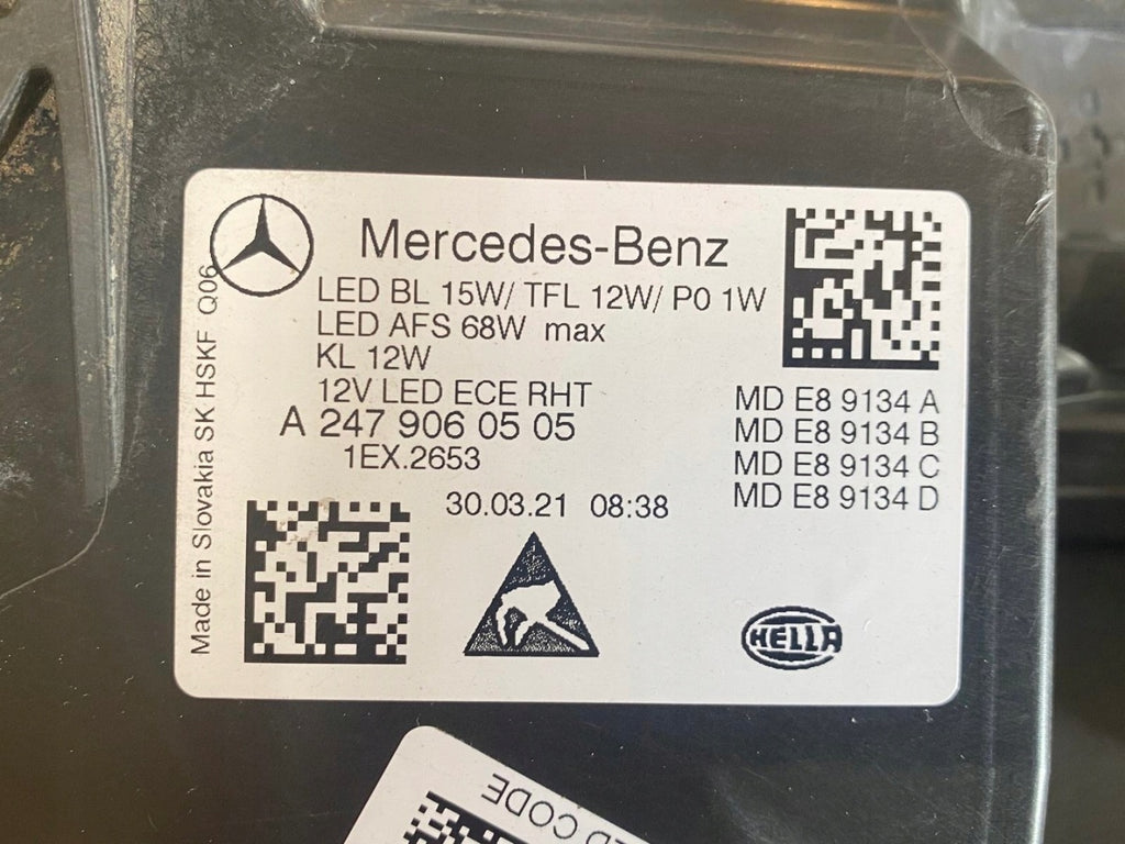 Frontscheinwerfer Mercedes-Benz W246 A2479060505 LED Links Headlight SCH8231998132ap