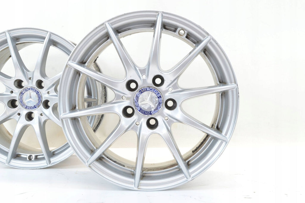 4x Alufelge 16 Zoll 7.0" 5x112 43ET Glanz Silber A2044015702 Mercedes-Benz FEL3958330217xb