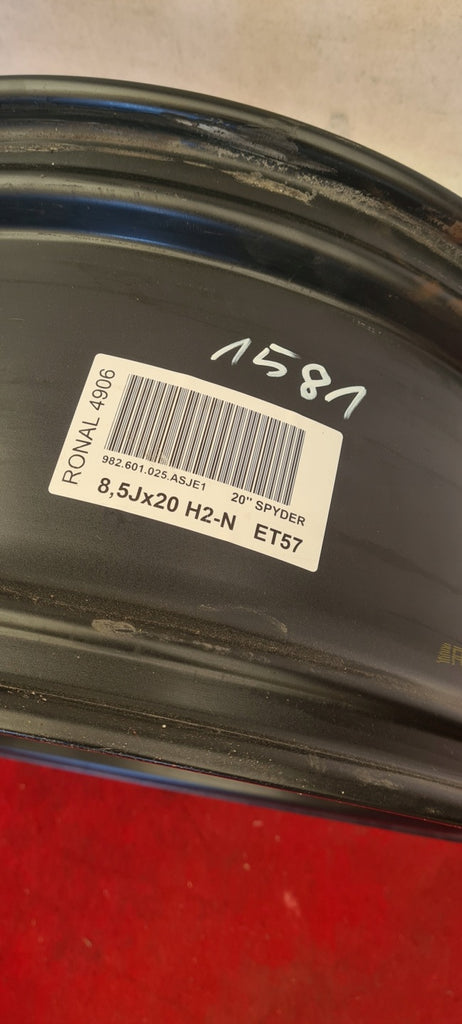 1x Alufelge 20 Zoll 8.5" 5x130 57ET 982601025AS Porsche Boxster Cayman 982 FEL8129407002wq