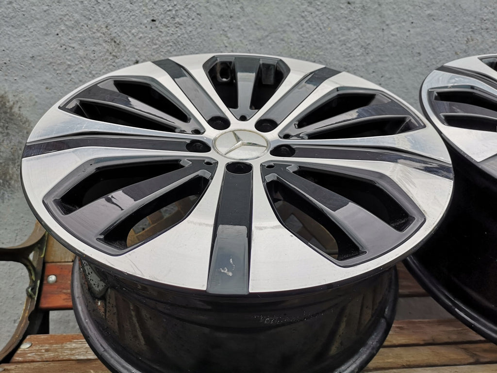 1x Alufelge 18 Zoll 8.0" 5x112 38ET Glanz Schwarz A2534014600 Mercedes-Benz Glc