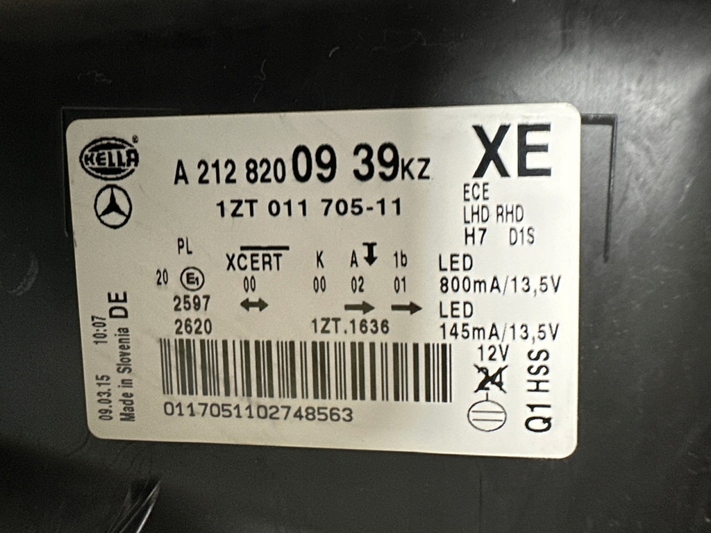 Frontscheinwerfer Mercedes-Benz W212 A2128200939-E Xenon Links Headlight SCH8075133114fg