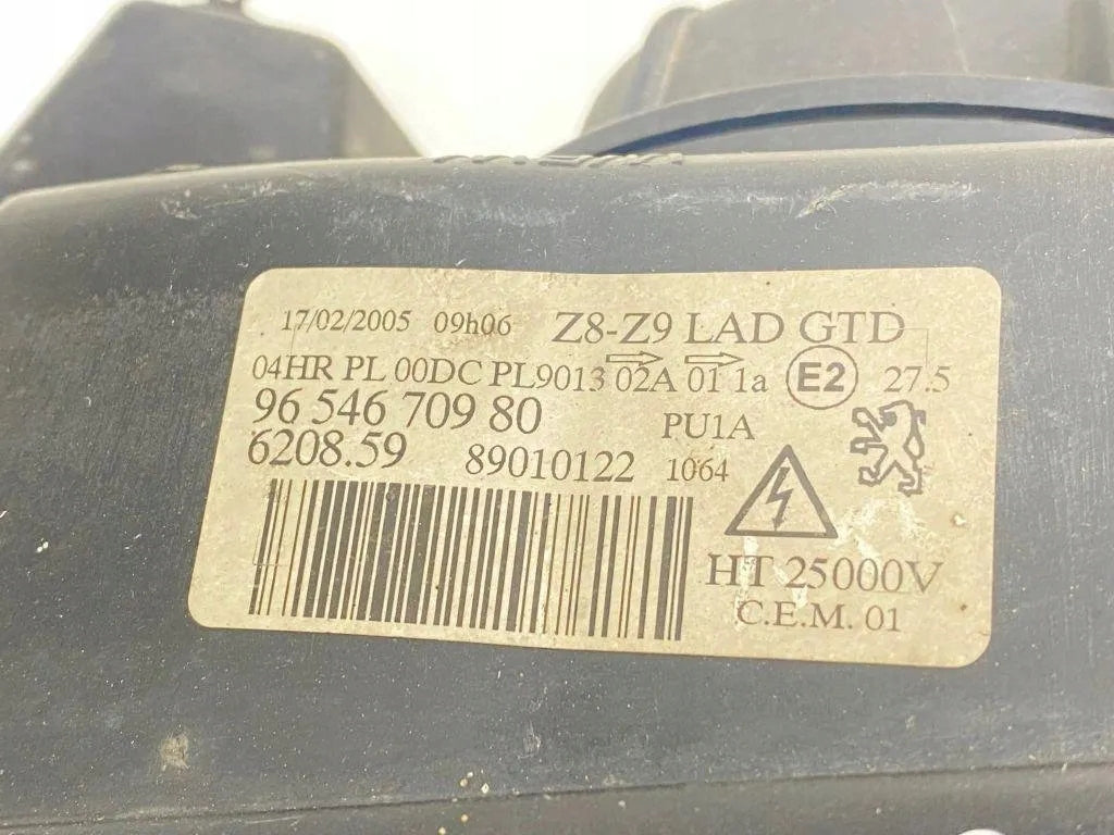 Frontscheinwerfer Peugeot 407 9654670980 Links Scheinwerfer Headlight SCH1846532639dj