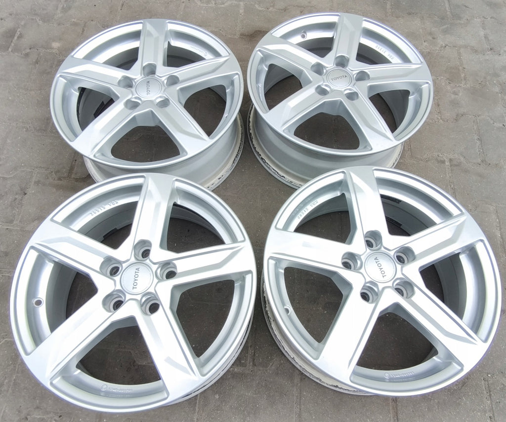 4x Alufelge 16 Zoll 6.5" 5x114.3 39ET Toyota Corolla Avensis Rim Wheel FEL5893449640fs