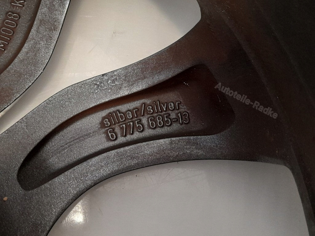 1x Alufelge 17 Zoll 7.0" 4x100 48ET Silber 6775685 Mini R59 R50 Rim Wheel