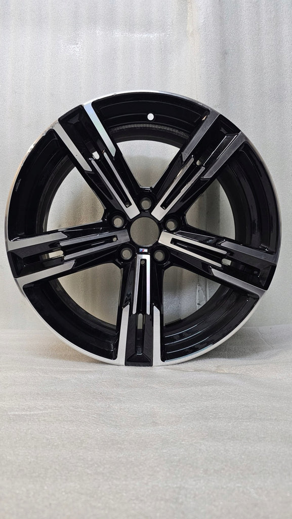 1x Alufelge 18 Zoll 7.5" 5x112 25ET Glanz Schwarz 8746631 BMW G20 Rim Wheel FEL5691646835ri