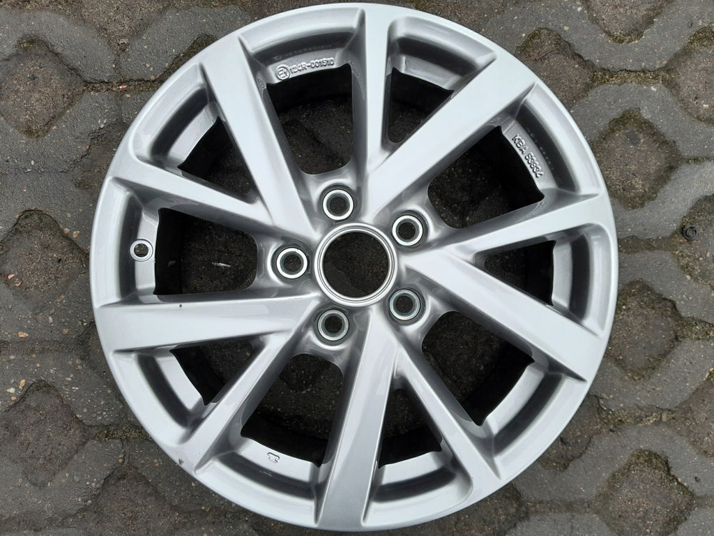 1x Alufelge 16 Zoll 6.5" 5x114.3 45ET Glanz KBA53834 Mazda Rim Wheel FEL6147778100kh