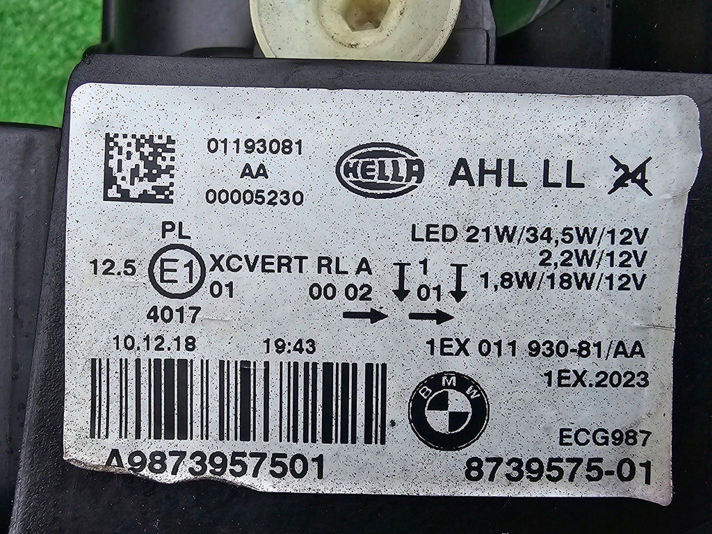 Frontscheinwerfer BMW 1 F20 1EX011930-81 Full LED Links Scheinwerfer Headlight SCH9697710496me