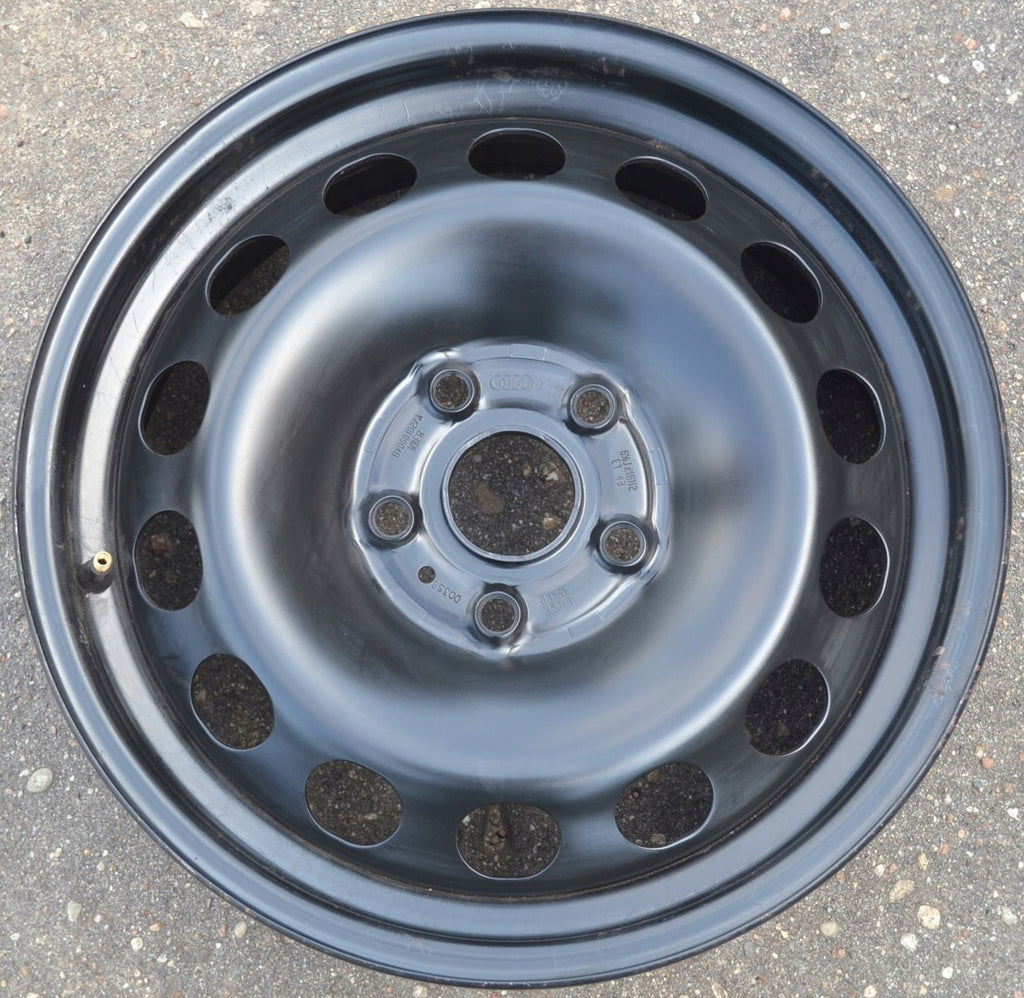 1x Alufelge 16 Zoll 6.5" 5x112 43ET Glanz Schwarz 8V0601027 Audi Rim Wheel
