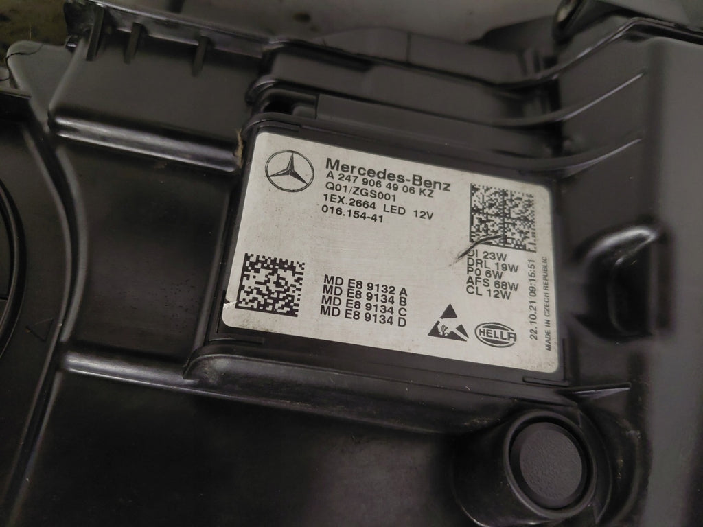 Frontscheinwerfer Mercedes-Benz W247 A2479064906 Links Scheinwerfer Headlight SCH9263775794uw