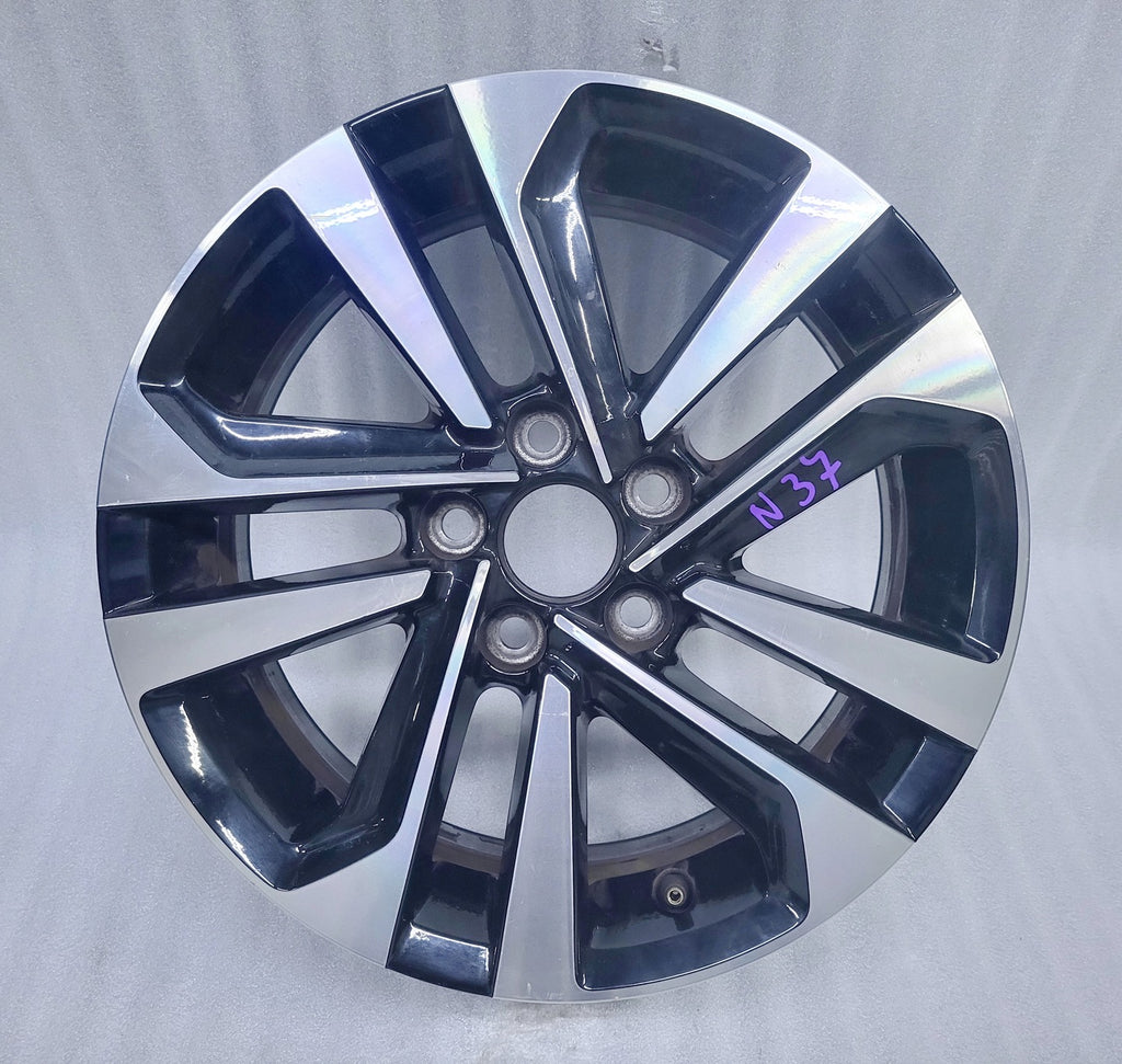 1x Alufelge 15 Zoll 5.5" 5x100 40ET Glanz Schwarz 2G0601025AG VW Polo Rim Wheel