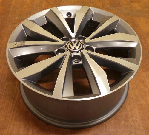 1x Alufelge 17 Zoll 7.0" 5x112 45ET Glanz Silber 2GA601025 VW T-Roc Rim Wheel FEL2296697396uo