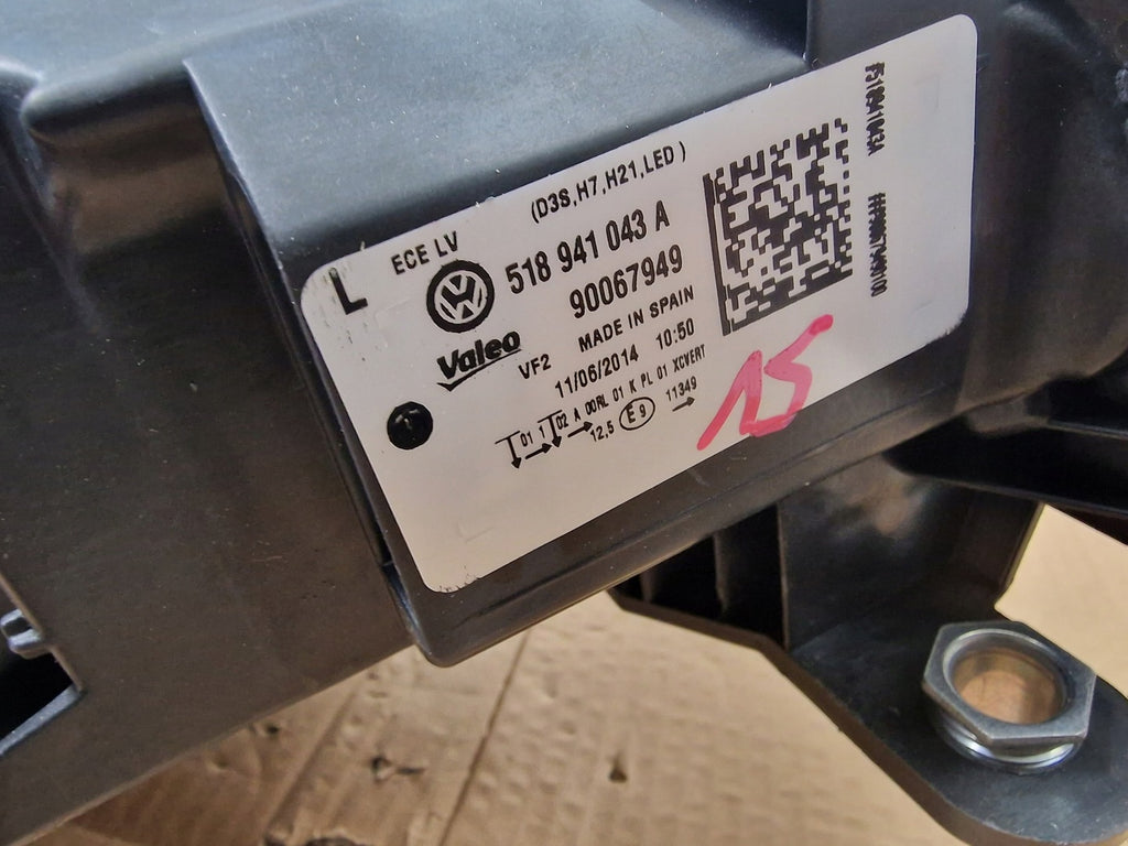 Frontscheinwerfer VW Sportsvan 518941043A Xenon Links Scheinwerfer Headlight SCH1438052697dw