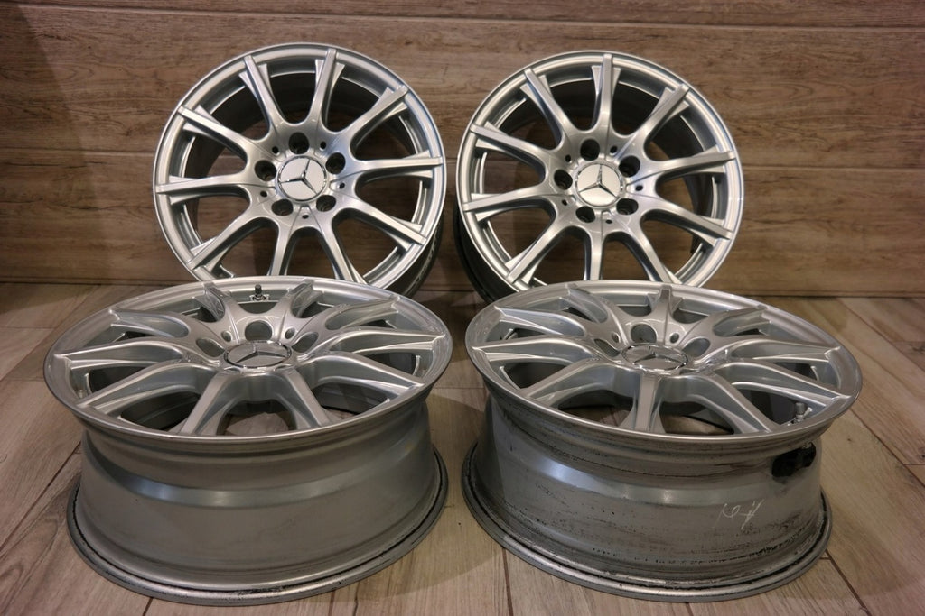 4x Alufelge 16 Zoll 6.5" 5x112 38ET Glanz Silber A2054012400 Mercedes-Benz W205