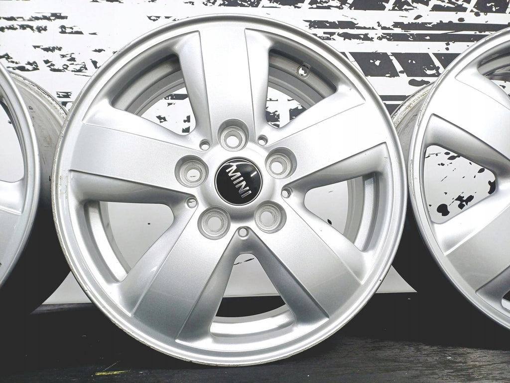 4x Alufelge 15 Zoll 5.5" 5x112 46ET Glanz Silber 6855101 Mini Rim Wheel