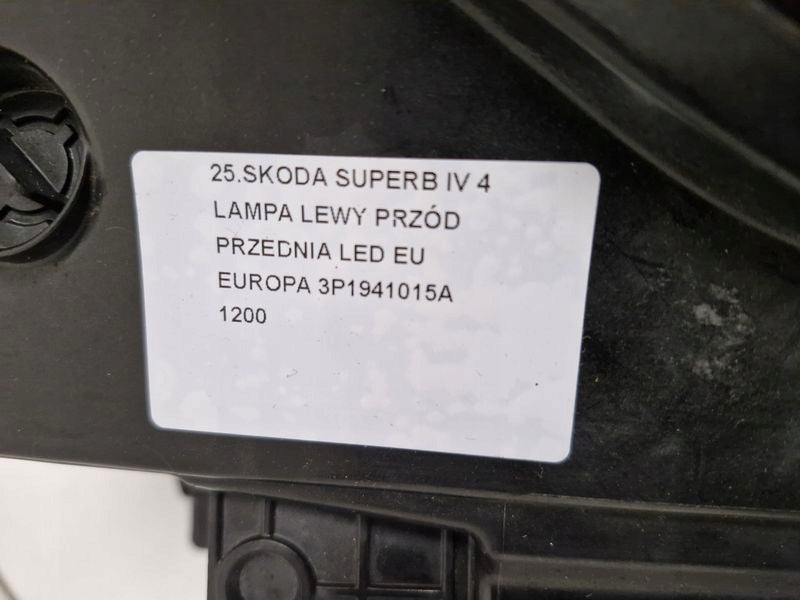 Frontscheinwerfer Skoda Superb I 3P1941015A LED Links Scheinwerfer Headlight SCH9127603784bs