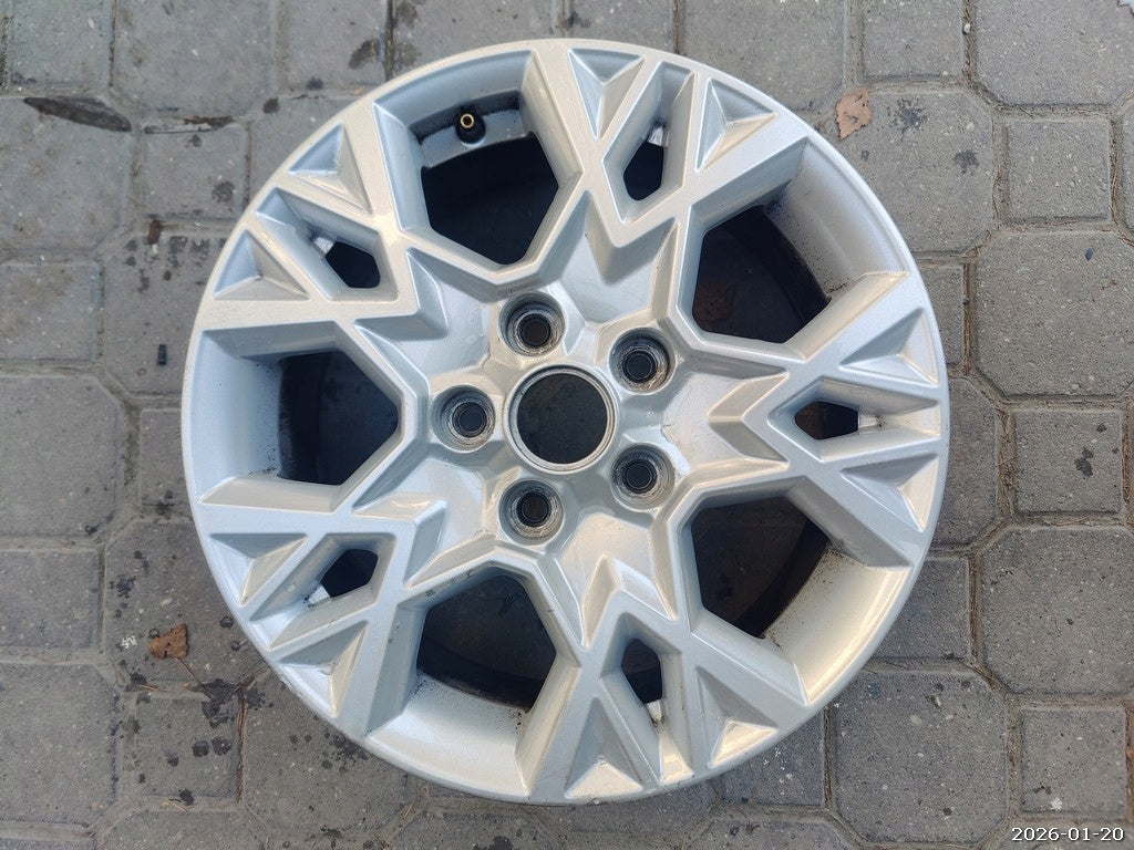 1x Alufelge 16 Zoll 6.5" 5x114.3 50ET Glanz Silber 52910-J7AA0 Kia I Rim Wheel FEL2218972318wy