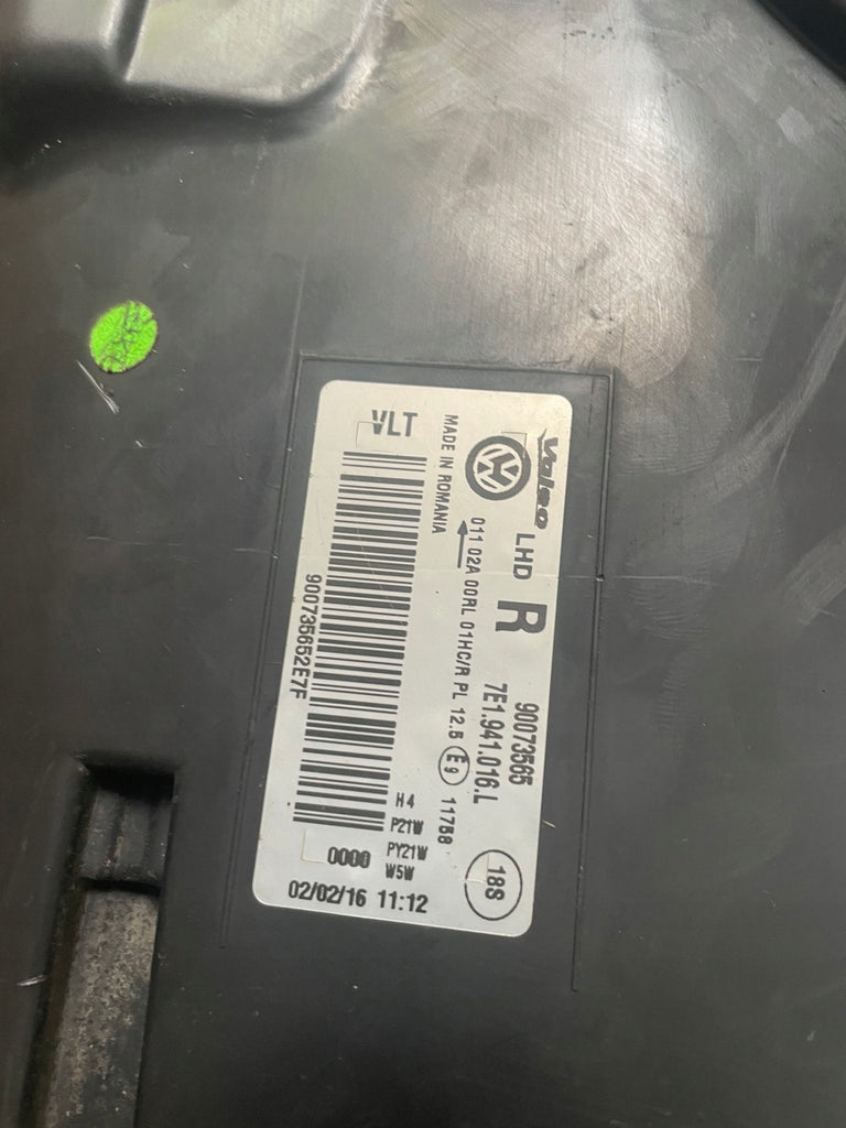 Frontscheinwerfer VW 7E1941016L Rechts Scheinwerfer Headlight SCH3425919104hh