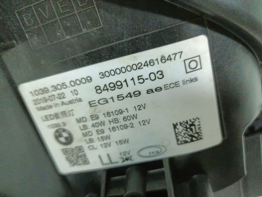 Frontscheinwerfer BMW G31 G30 8499115-03 Full LED Links Scheinwerfer Headlight SCH3367384743pm