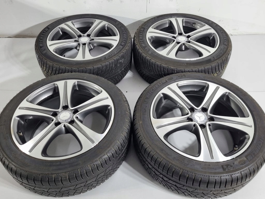 4x Alufelge 18 Zoll 8.0" 5x112 43ET Schwarz A2134011400 Mercedes-Benz Rim Wheel FEL4717754742ug