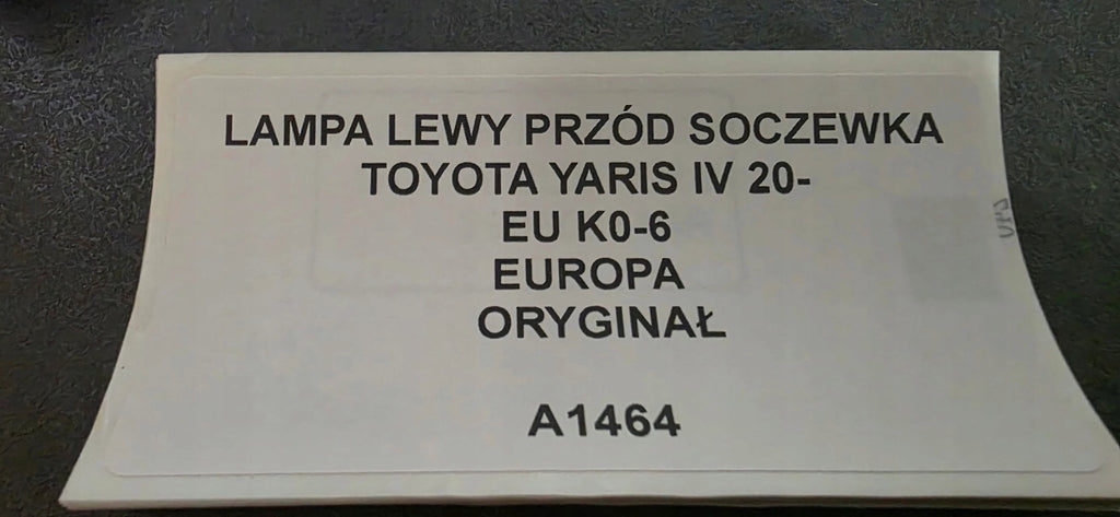Frontscheinwerfer Toyota Yaris Links Scheinwerfer Headlight SCH4985198078qa