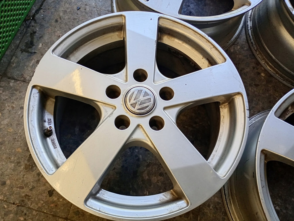 4x Alufelge 16 Zoll 6.5" 5x112 KBA49296 VW Rim Wheel FEL9467263366uu