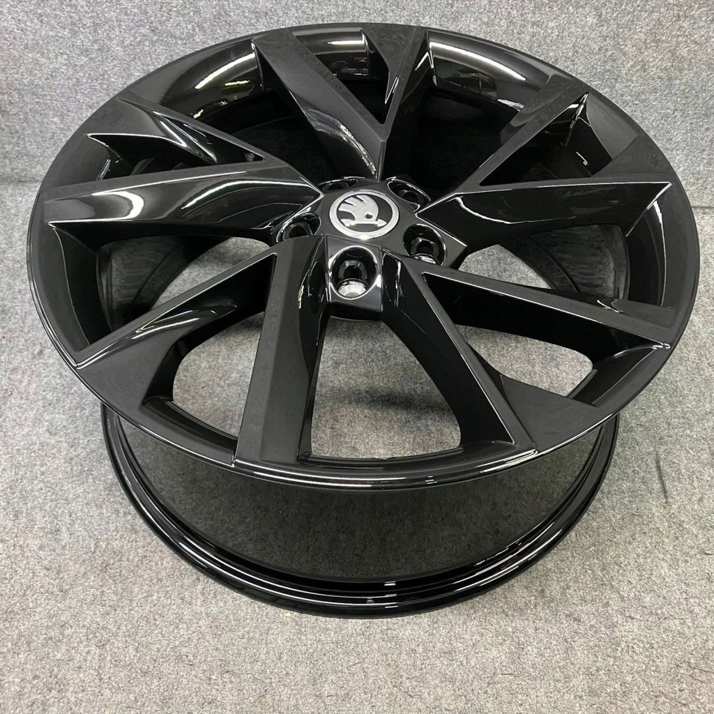 4x Alufelge 19 Zoll 8.0" 5x112 44ET Glanz Schwarz 3V0601025AP Mg Superb FEL6694470265rg