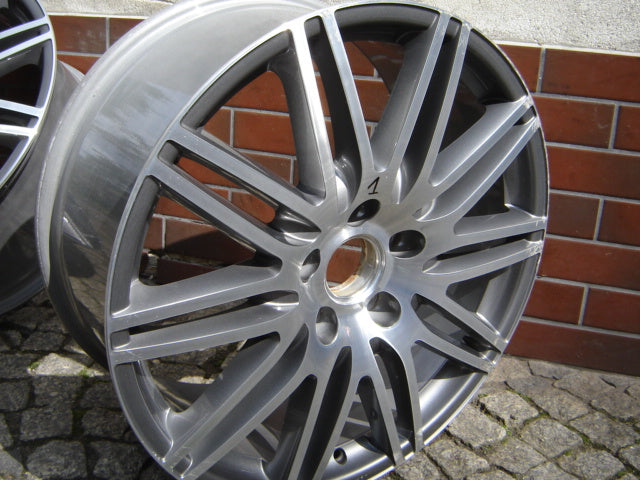 1x Alufelge 20 Zoll 9.0" 5x130 60ET Glanz Grau 4L0071490 Audi Q7 Touareg FEL8460904515wb