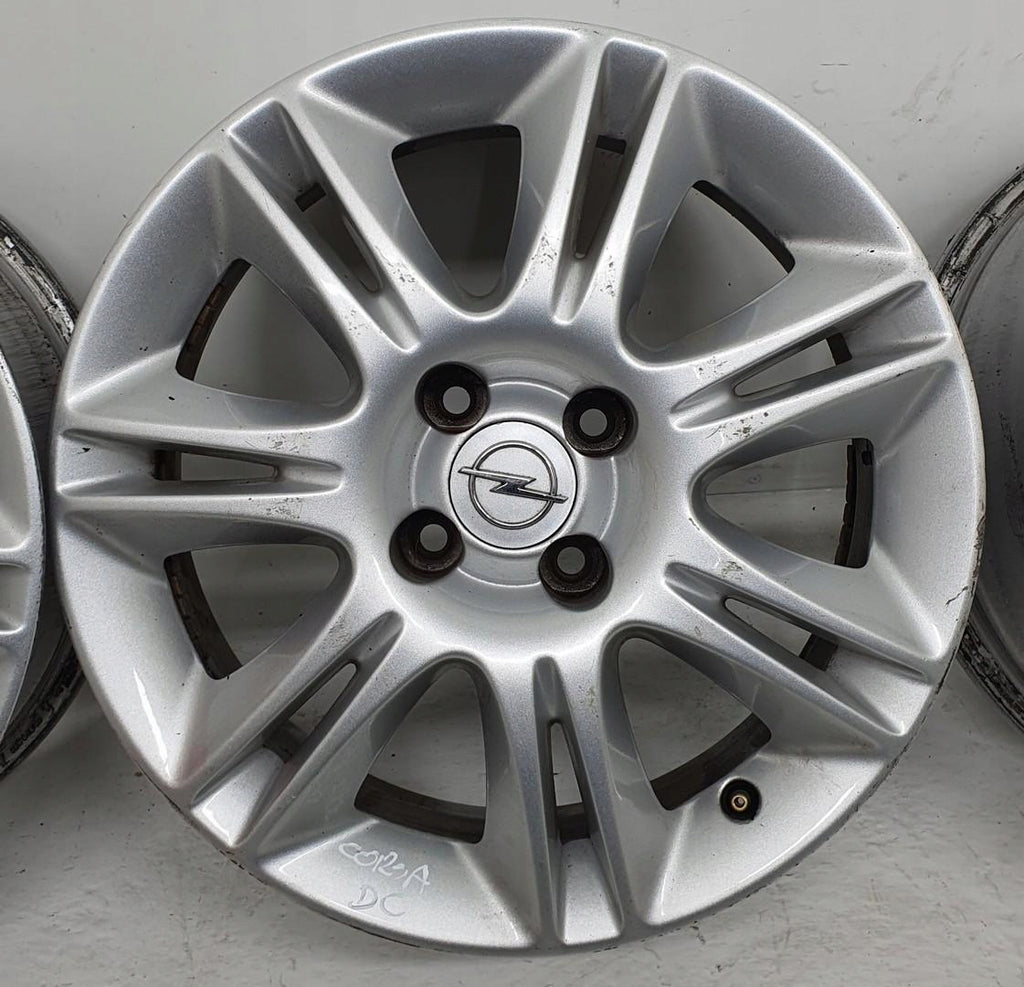 4x Alufelge 16 Zoll 6.0" 4x100 37ET Schwarz Opel Meriva Corsa E D Rim Wheel FEL7797532194hl
