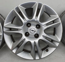 Laden Sie das Bild in den Galerie-Viewer, 4x Alufelge 16 Zoll 6.0" 4x100 37ET Schwarz Opel Meriva Corsa E D Rim Wheel FEL7797532194hl