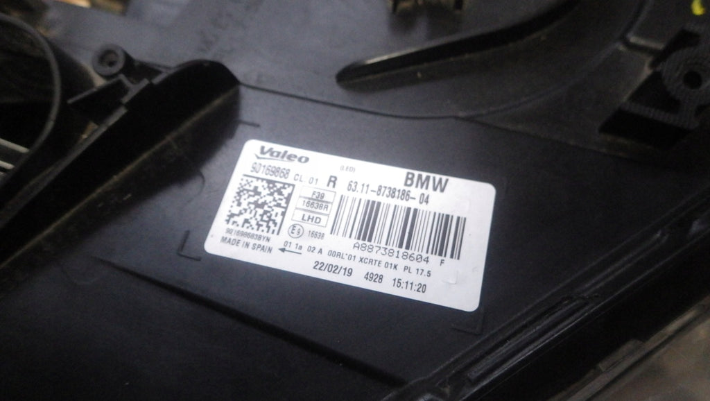 Frontscheinwerfer BMW F39 8738186-04 Full LED Rechts Scheinwerfer Headlight SCH2595436385rf