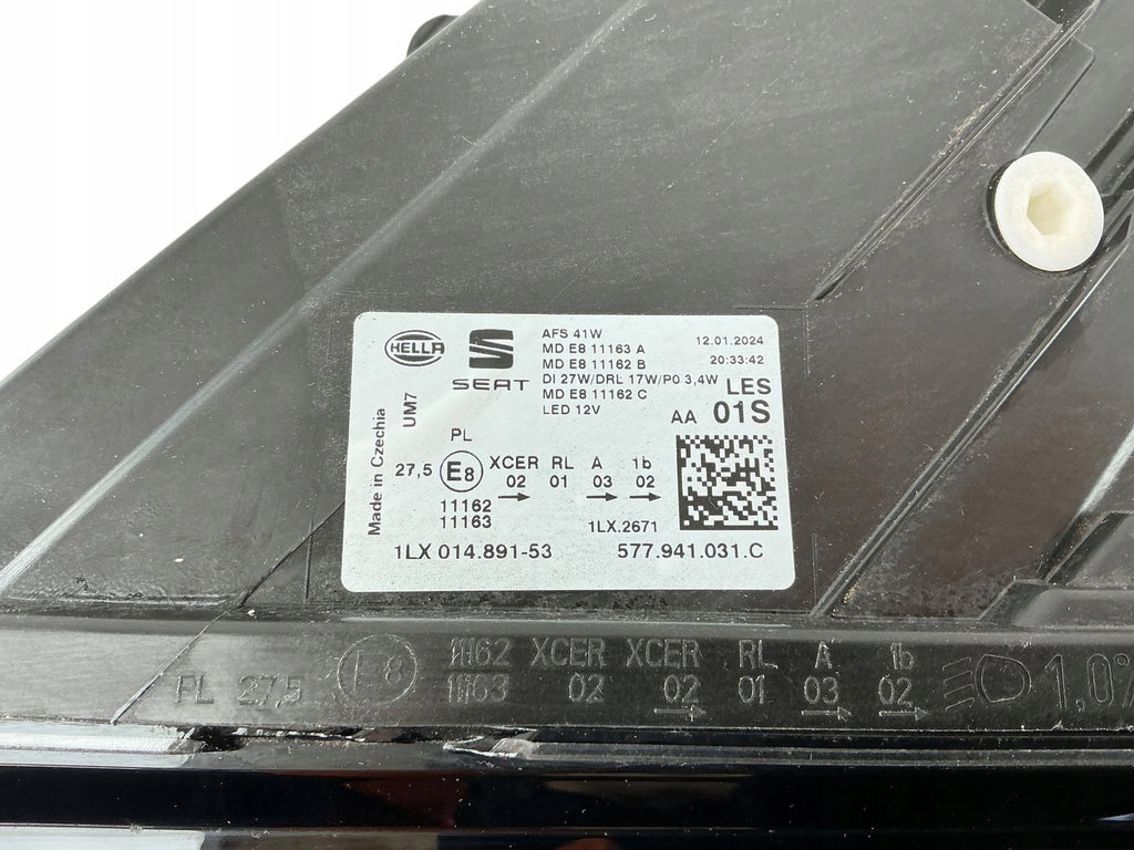 Frontscheinwerfer Seat Ateca 577941031C Links Scheinwerfer Headlight