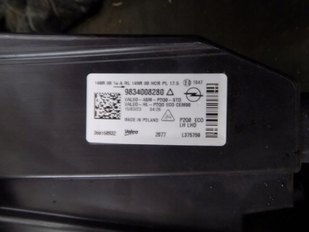 Frontscheinwerfer Opel Mokka 9834008280 Full LED Ein Stück (Rechts oder Links) SCH9228272306no