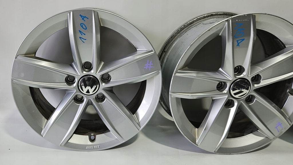 4x Alufelge 16 Zoll 6.5" 5x112 44ET Matt 5C0071496 VW Passat Touran New Beetle FEL3334799336wi