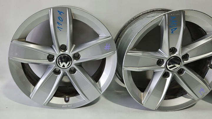 4x Alufelge 16 Zoll 6.5" 5x112 44ET Matt 5C0071496 VW Passat Touran New Beetle FEL3334799336wi