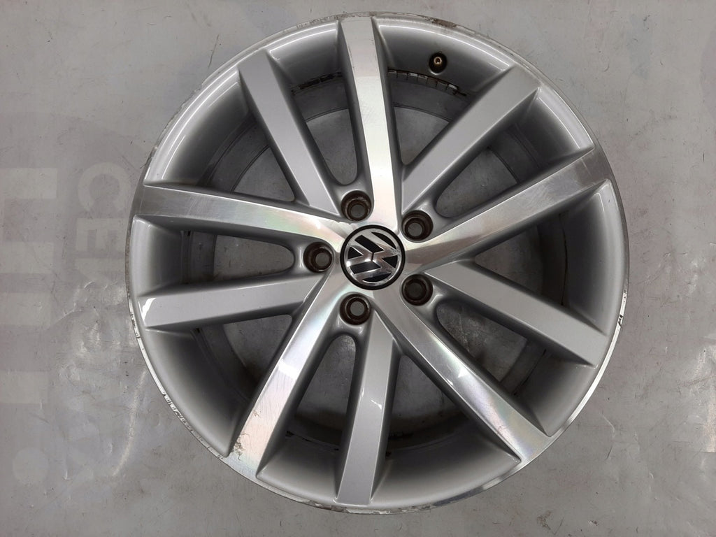 1x Alufelge 18 Zoll 7.5" 5x112 51ET Glanz Silber 5K0601025L VW Rim Wheel FEL4379303889cw
