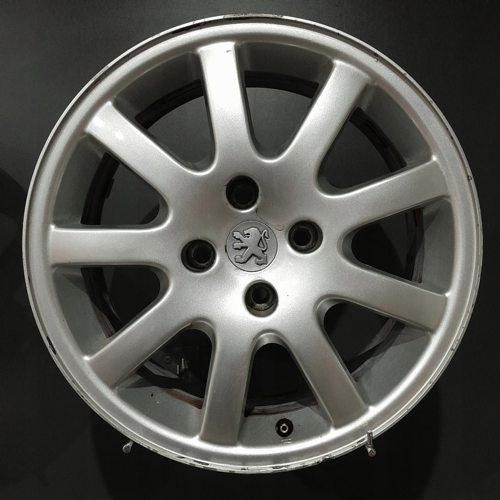 4x Alufelge 16 Zoll 6.5" 4x108 28ET Matt Silber Citroën C2 206\+ Rim Wheel FEL1607067862oj