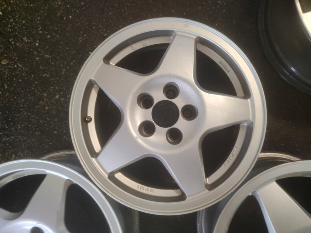4x Alufelge 15 Zoll 6.0" 5x100 43ET Glanz Silber 535601025D VW Golf Polo FEL8472749164iv