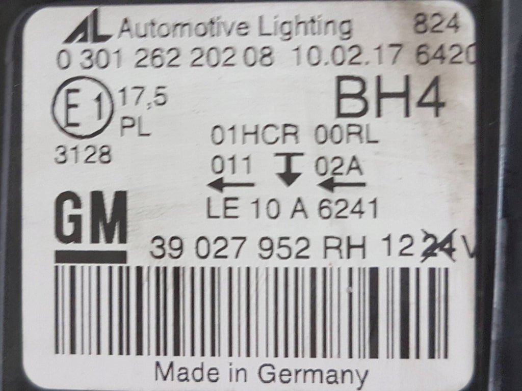 Frontscheinwerfer Opel Astra J 39027952 Rechts Scheinwerfer Headlight SCH7333340064en