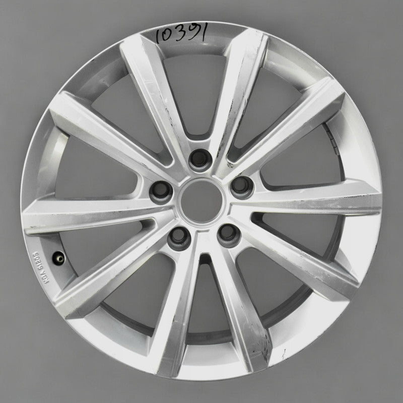 1x Alufelge 17 Zoll 6.5" 5x112 38ET Glanz Silber 5NA071497A VW Tiguan Rim Wheel