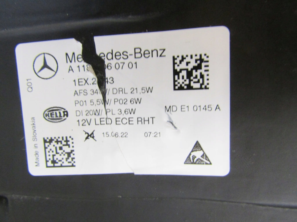 Frontscheinwerfer Mercedes-Benz Cla Full LED Links Scheinwerfer Headlight SCH9872262377sq