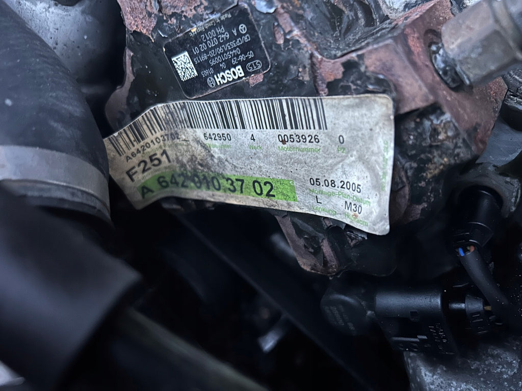 Motor Mercedes-Benz 642950 3.0 CDI 2005 Diesel Engine Komplett