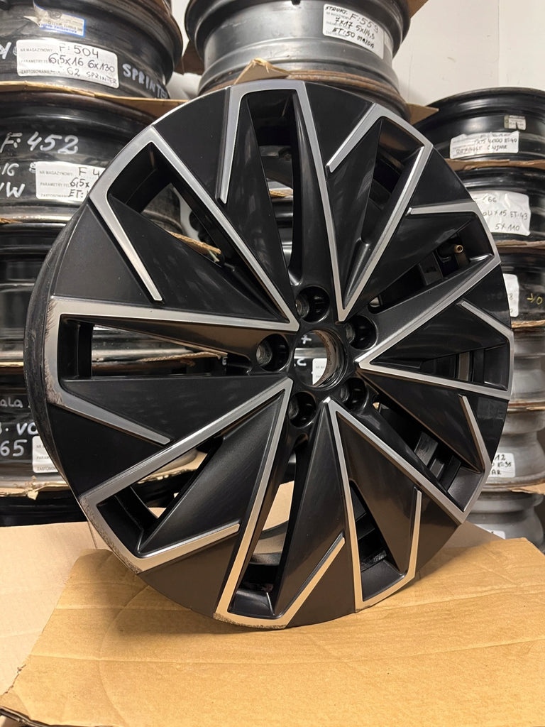 1x Alufelge 17 Zoll 6.5" 5x100 40ET Glanz Graphit 658601025F Skoda I Rim Wheel FEL7366347780tf