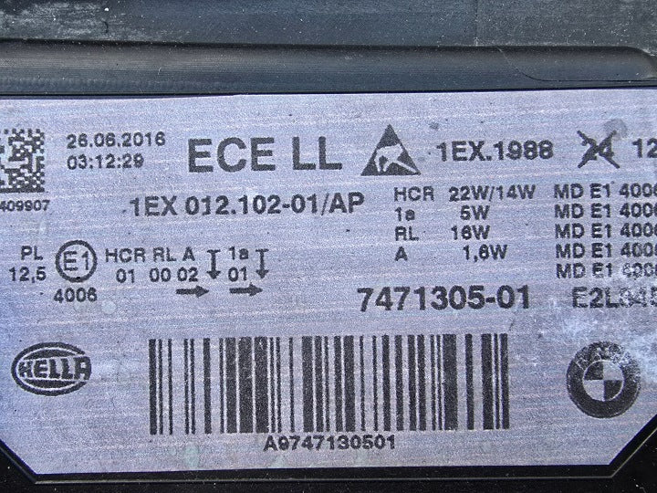 Frontscheinwerfer BMW 3 F30 F31 7471305-01 Full LED Links Scheinwerfer Headlight SCH8678953129gp