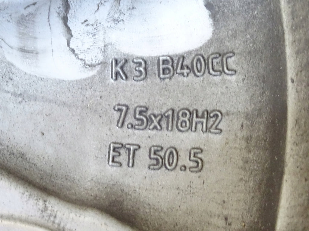 1x Alufelge 18 Zoll 7.5" 5x108 50,5ET Glanz Silber 31471553 Volvo Xc40 Rim Wheel