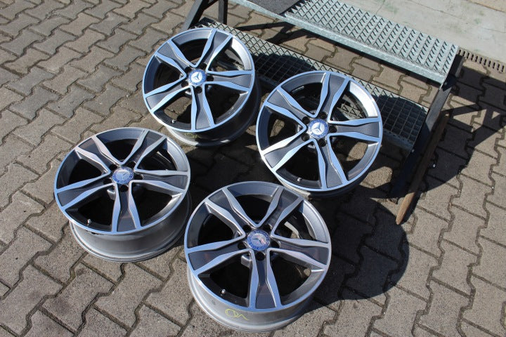 4x Alufelge 17 Zoll 7.0" 5x112 48 5ET A2054010800 Mercedes-Benz W205 Rim Wheel FEL3443254535gg