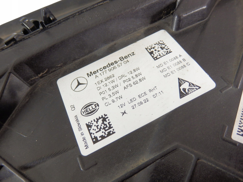 Frontscheinwerfer Mercedes-Benz W177 A1779065704 LED Links Headlight SCH3987121756kt